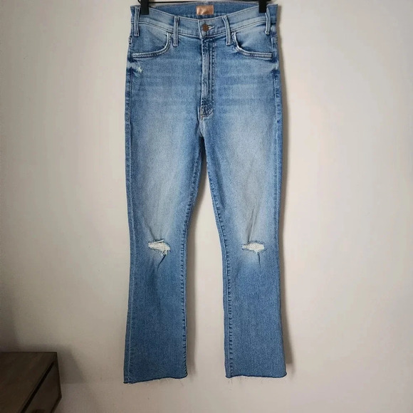 NWT MOTHER | The Hustler Ankle Fray Jeans in Thrilling Shots - Size 27 - Picture 2 of 14